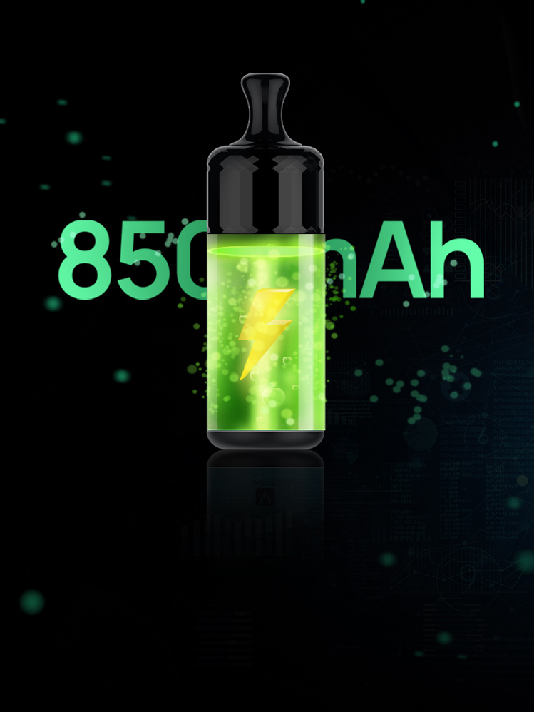 RIOS comes with 850mAh battery